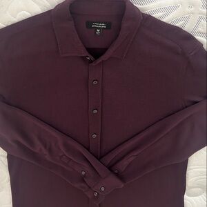 Tahari Deep Burgundy Casual Shirt